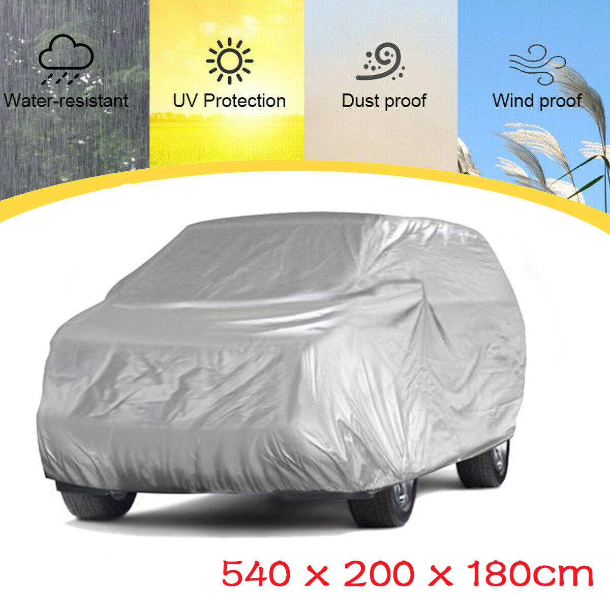 For Chevrolet Tahoe SUV Car Cover Outdoor Dust UV Protection Snow Sun Resistant