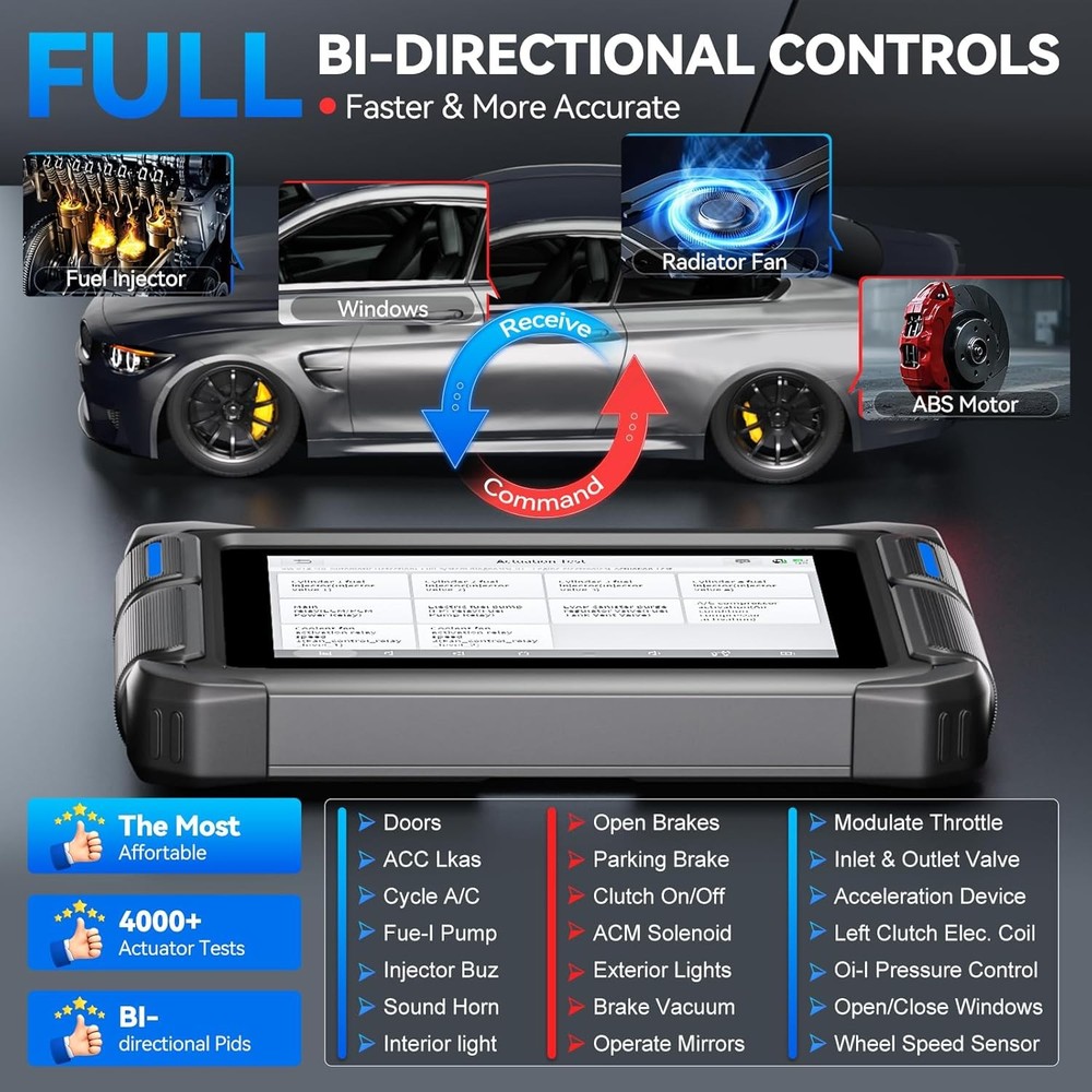 VDIAGTOOL VD70 Lite OBD2 Scanner Bidirectional Key Programmer Diagnostic Tool