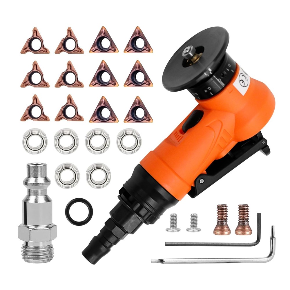2 in 1 Mini Pneumatic Chamfering Machine, 45° Arc Corner Beveling Trimming