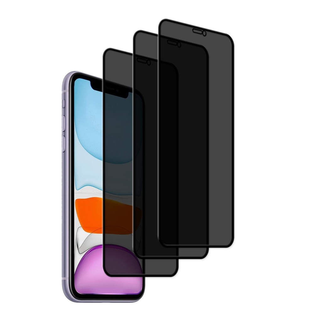 [3 Pack Privacy Screen Protector Designed For iPhone11 / iPhoneXR Anti Spy Pr...