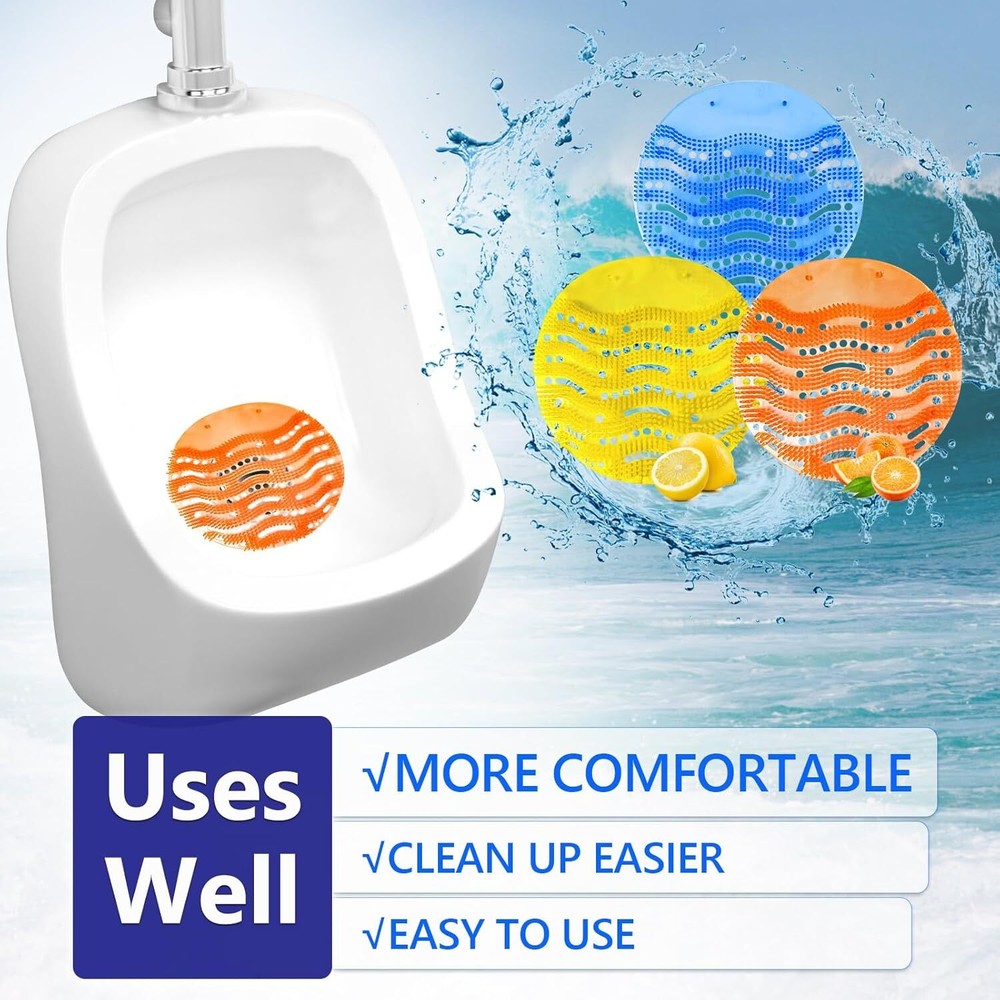 Urinal Screen Deodorizer, 12 Pack Urinal Cakes Bulk Scented Anti-Splash, Urinal