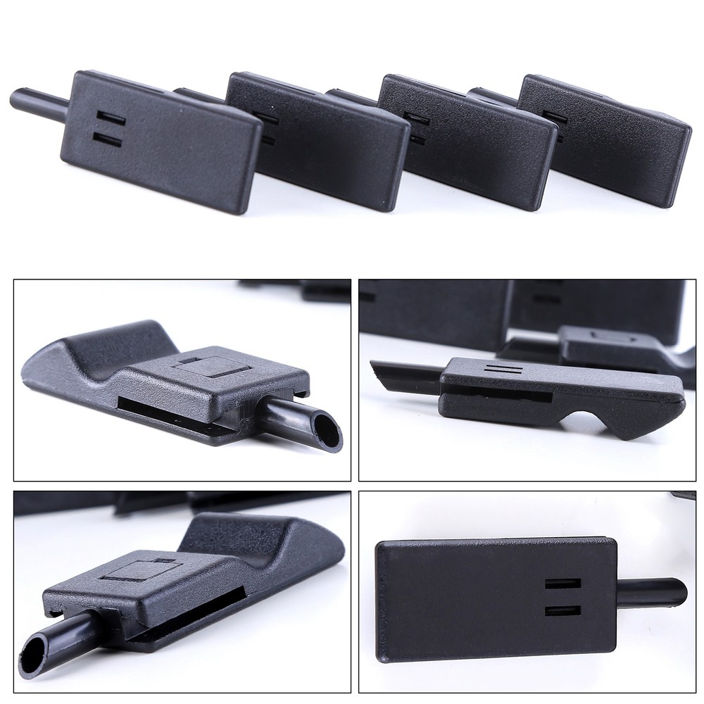 4PCS DOOR LOCK KNOBS FRONT/REAR EBONY FOR CHEVY/GMC SILVERADO/SIERRA 2007-2013