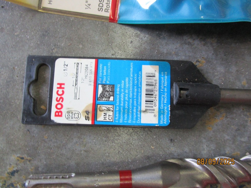 12 SDS Plus Concrete Bits