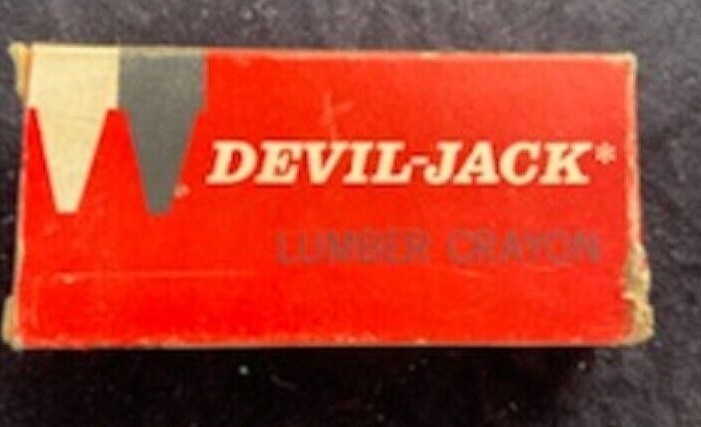 Vintage Devil-Jack #29 Red Lumber Crayons 1 Dozen