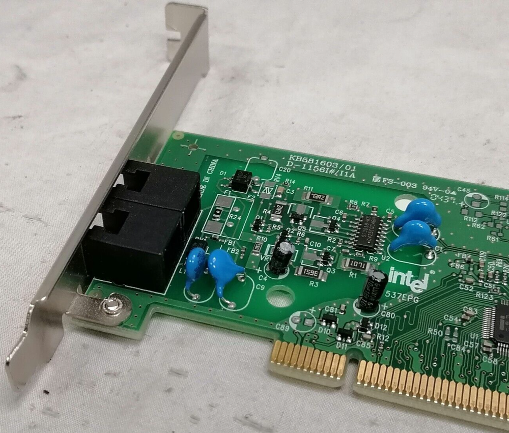 Intel Model 537EPG 56K V.92 Internal Modem PCI Card Data/Fax