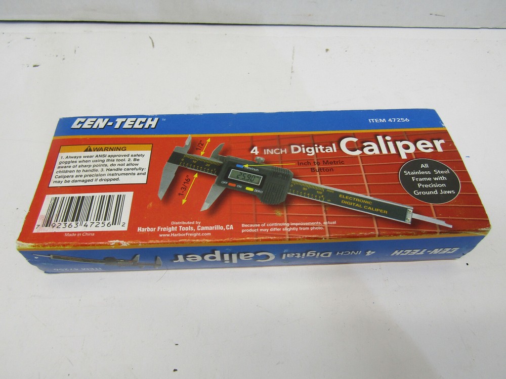 NIB  CEN-TECH  4" DIGITAL CALIPER TOOL