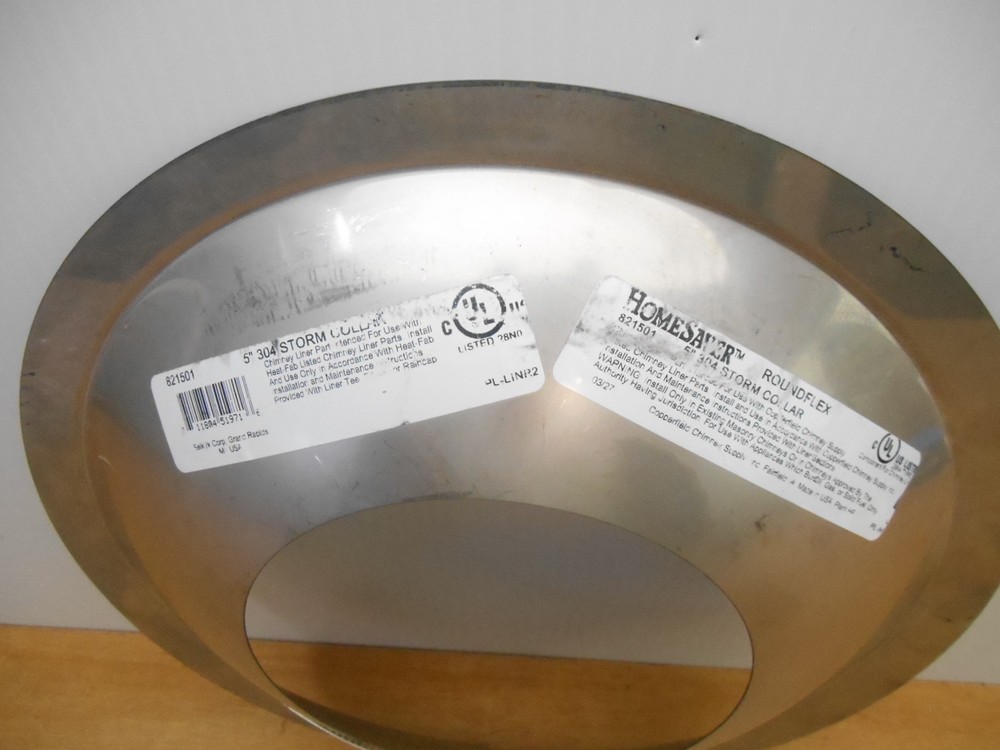Homesaver 821501 Roundflex 5″ 304 Storm Collar,
