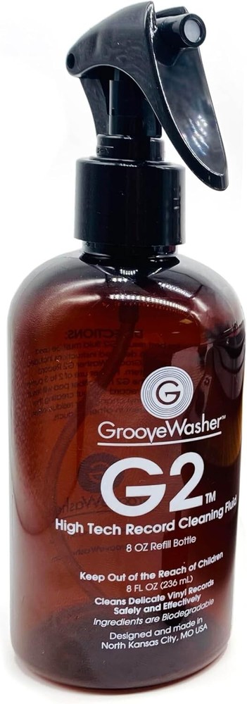 G2 High Tech Vinyl Record Cleaning Fluid Refill - 8 fl oz, No-Rinse Solution