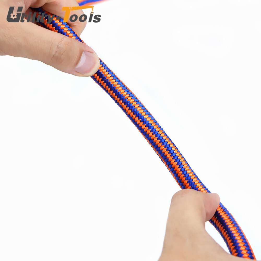 1/2"×150‘ Braid Polyester Rope 8000Lbs Arborist Pulling Rope Rigging Rope