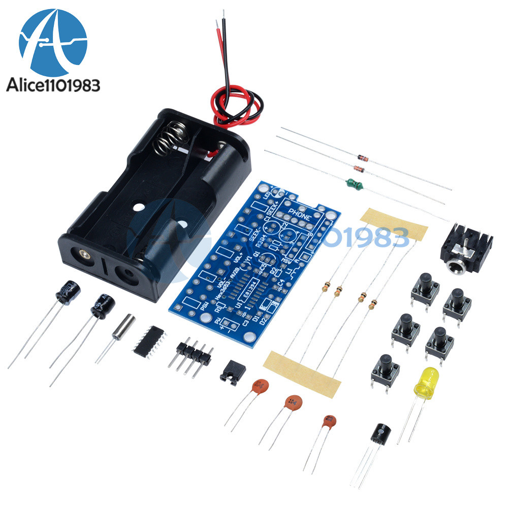 Wireless Stereo FM Radio Receiver Module PCB DIY Electronic Kits 76MHz-108MHz