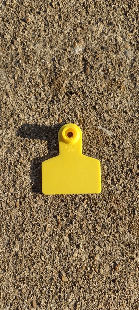 Allflex Medium Cattle Tags-Yellow
