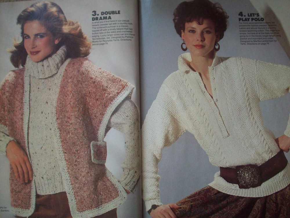 Premier Issue 1985 Knitting with Simplicity patterns sweaters 30 designs