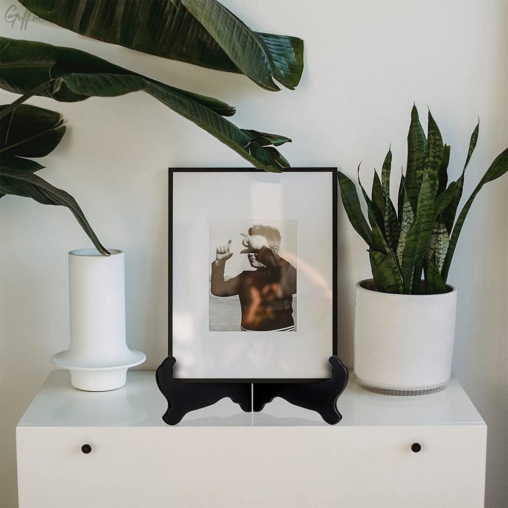 12" Wooden plate stand, easel