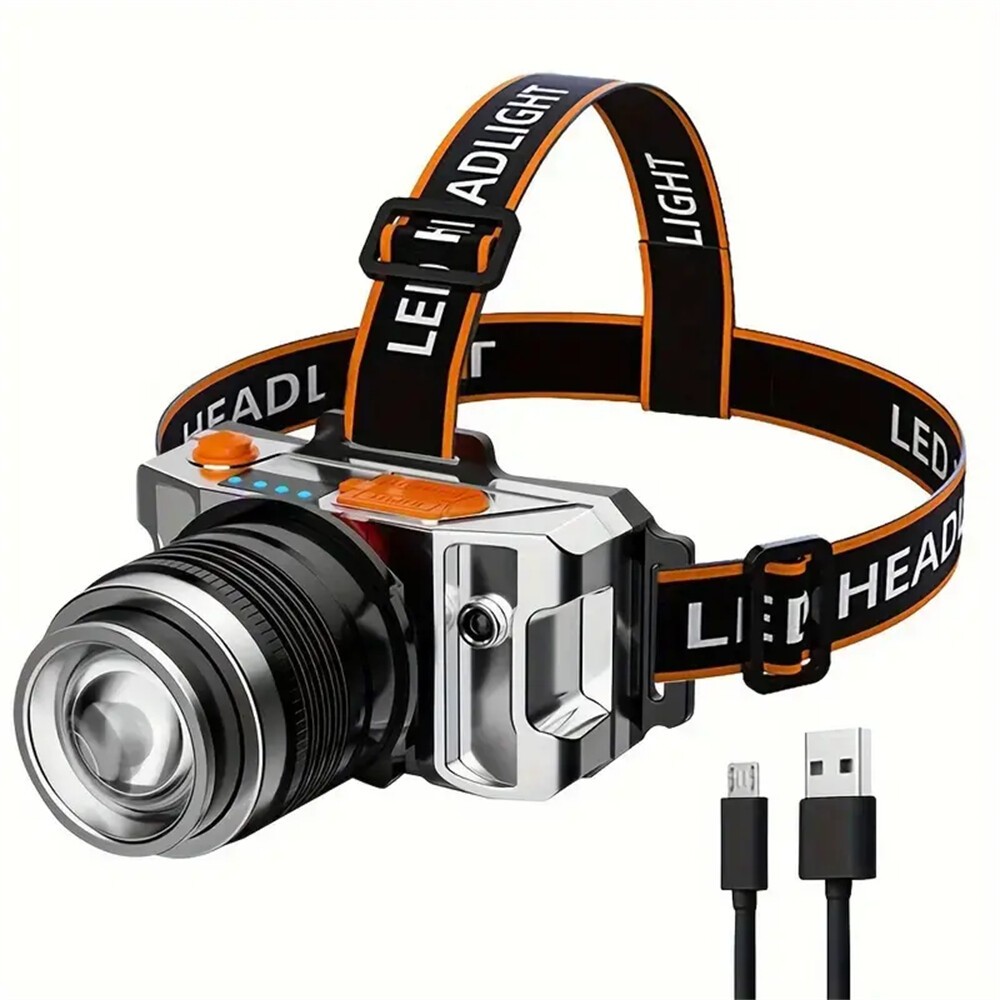 9900000LM Super Bright LED Headlamp Rechargeable Headlight Flashlight Head Torch