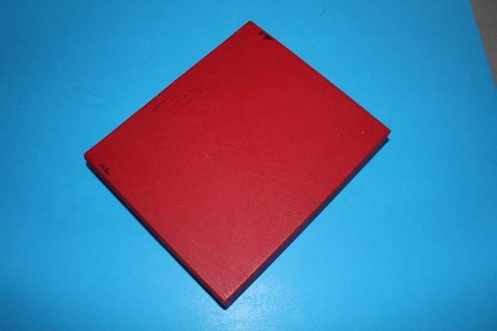 Lindner (1130?) smaller Red 13 Ring binder with Dustcase BlueLakeStamps Useful!