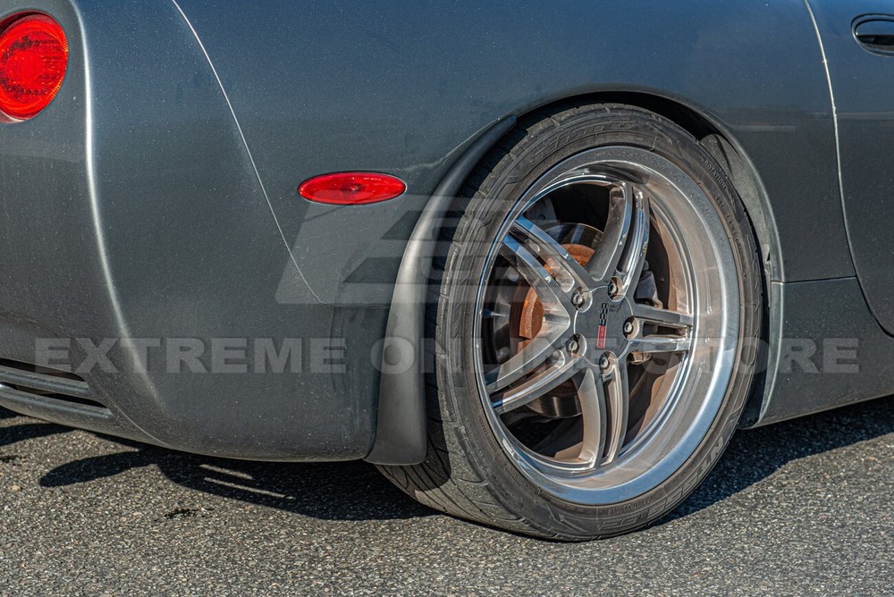 For 97-04 Corvette C5 Extended MATTE BLACK Front & Rear Splash Guards Mud Flaps