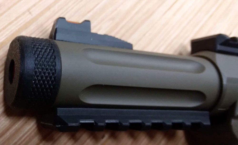 Airsoft AAP-01 Pistol Replacement Black Muzzle Cap (Two Pack)