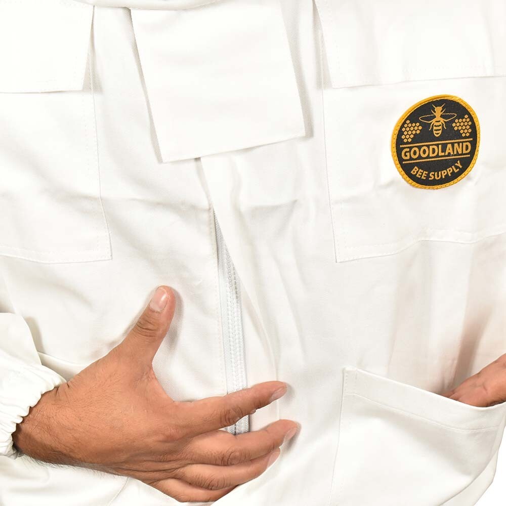 GLFS3-L Professional Beekeeping Protective Jacket with Space Hat & Veil - Large
