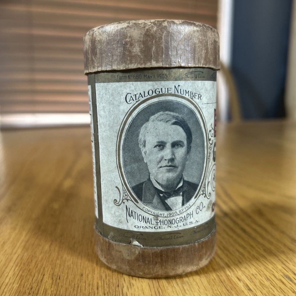 Edison Cylinder Record Red Wing 9645 Albert Benzler Untested