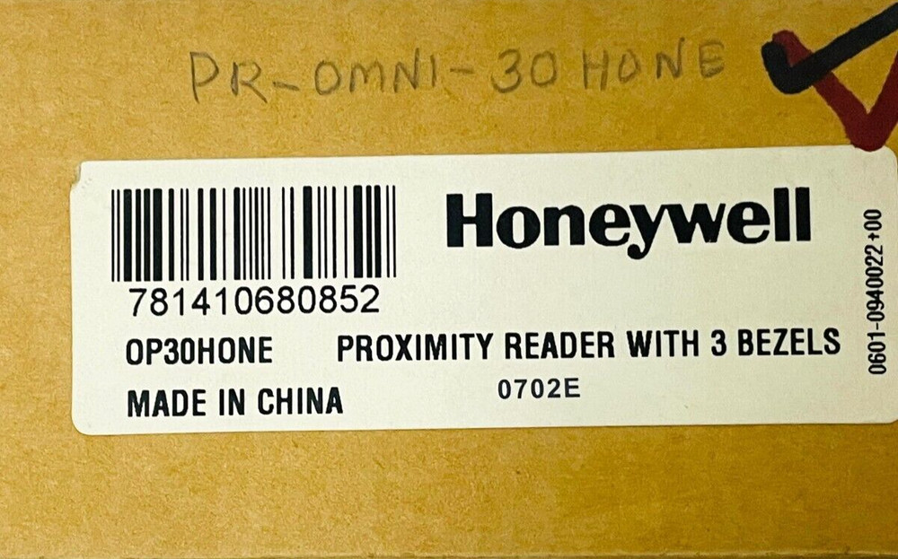 HONEYWELL OP30HONE Proximity Reader OP30BZHON