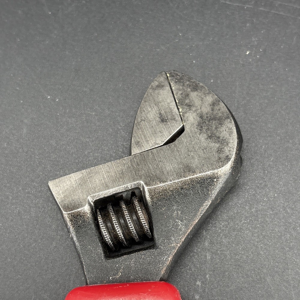 Performance Tool Small 1" Adjustable Crescent Style Wrench 6” Long W/Red Handle