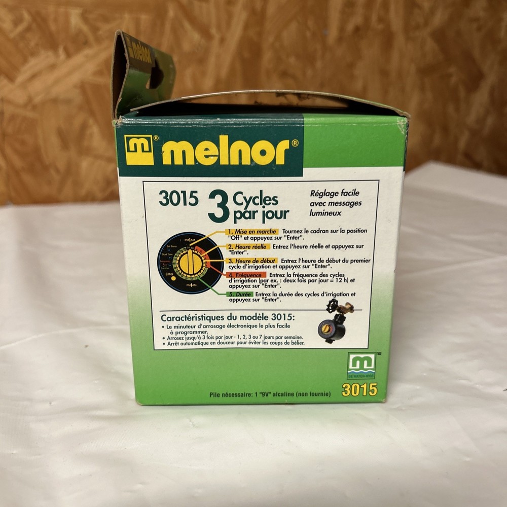 Melnor AquaTimer Model 3015 Electronic Water Timer 3 Cycle Wireless Timer Unit C