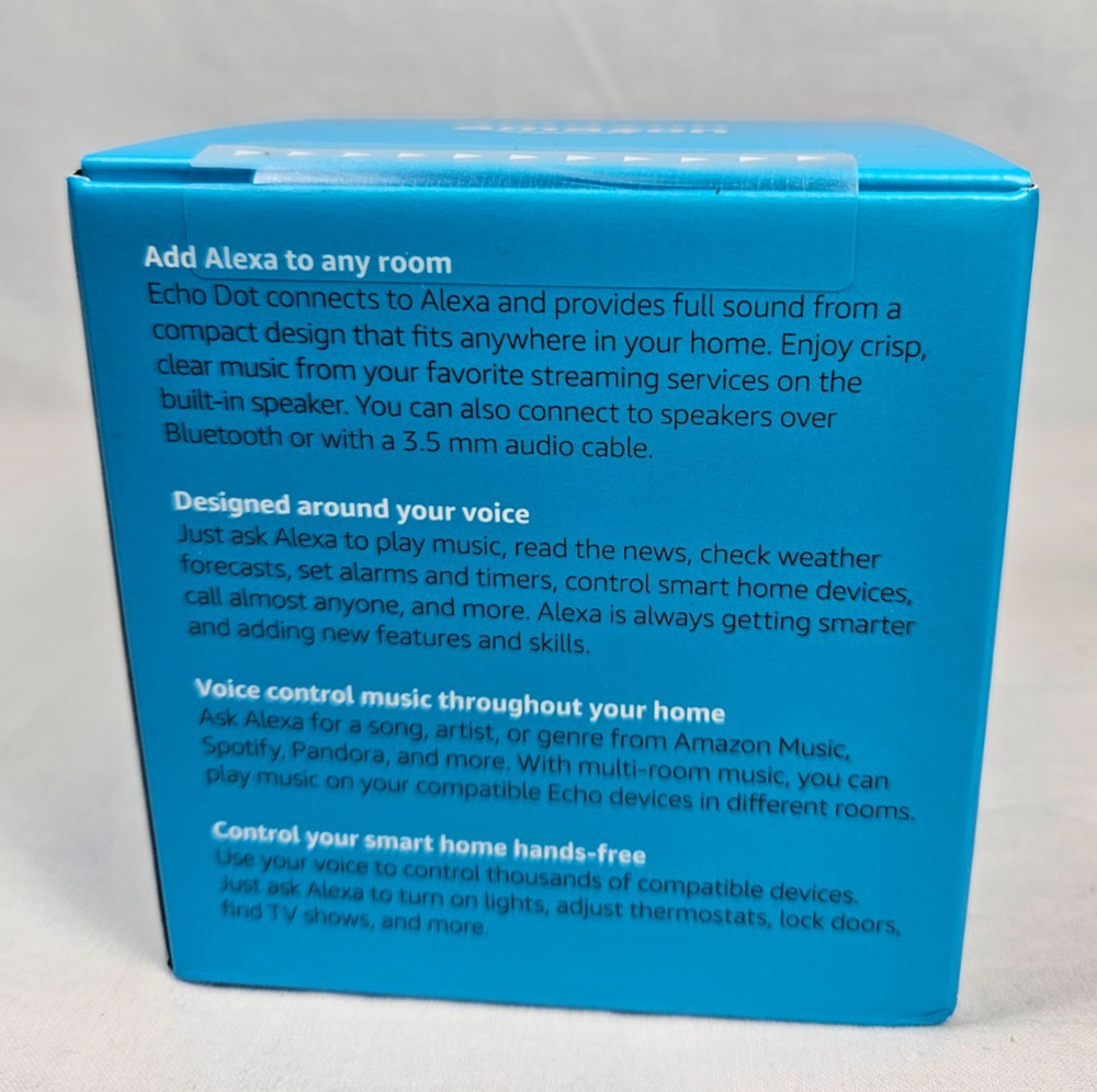 Amazon Echo Dot 3rd Generation Smart Speaker with Alexa New Sealed Charcoal
