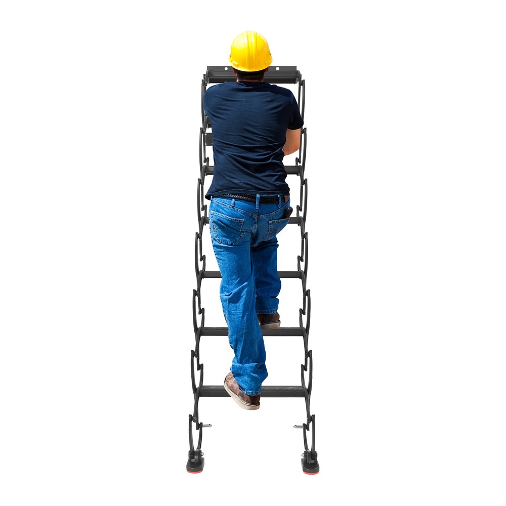 Wall Mounted Folding Ladder Telescoping Step Ladders Retractable Folding Stair