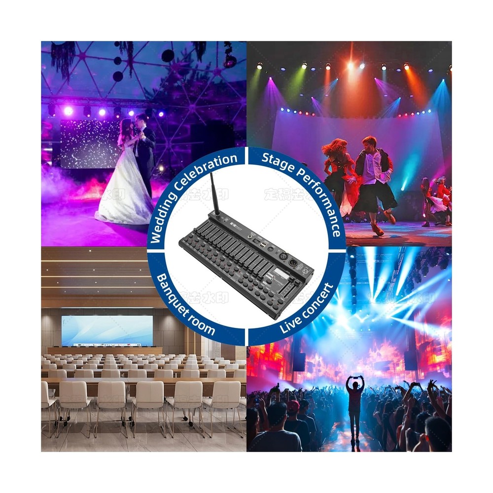 Wireless DMX Controller,384 Channel DMX512 Controller Stage Lighting Equipmen...