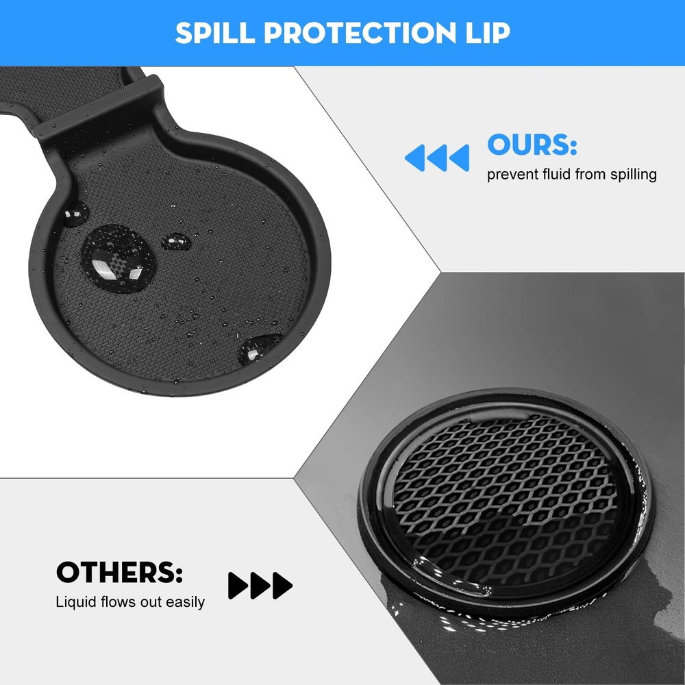 for Tesla Model Y 2026 Juniper Cup Holder Inserts Center Console Liner Coaste...