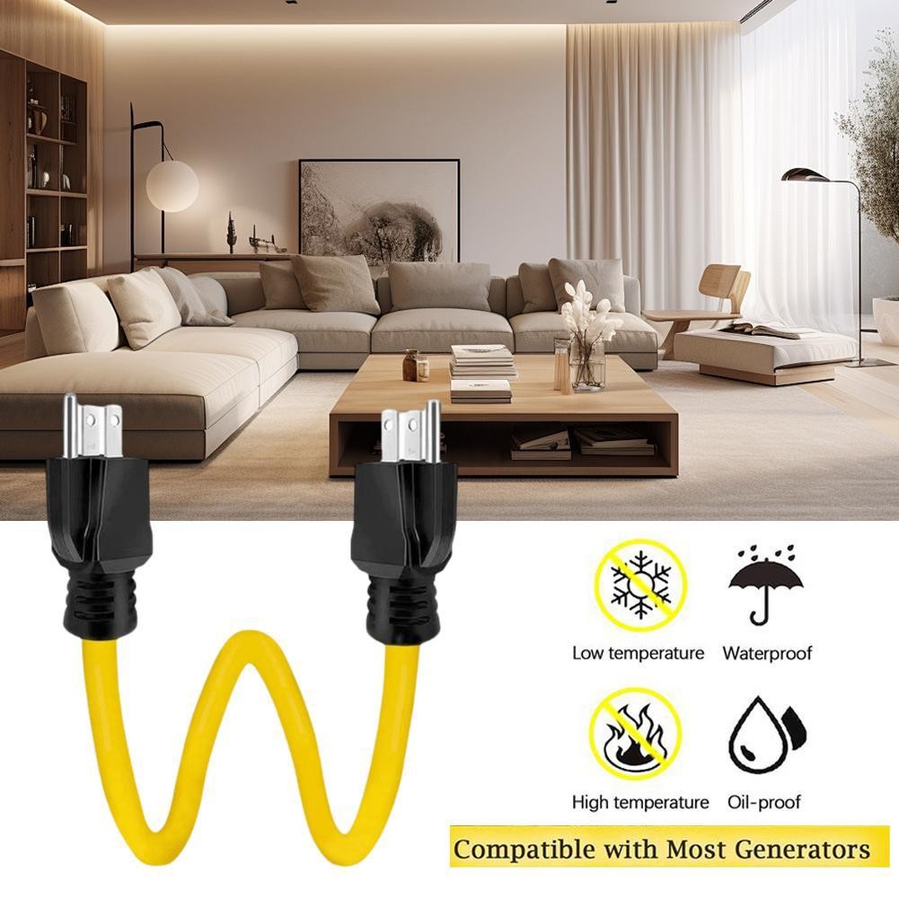 3 Prong Plug 125V Double Male Extension Cord NEMA 5-15P to 5-15P