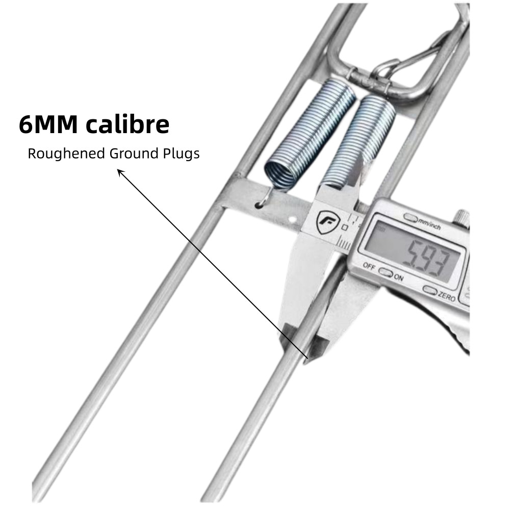Fishing Rod Pole Holder Insert Ground Metal Stand Support Bracket Durable