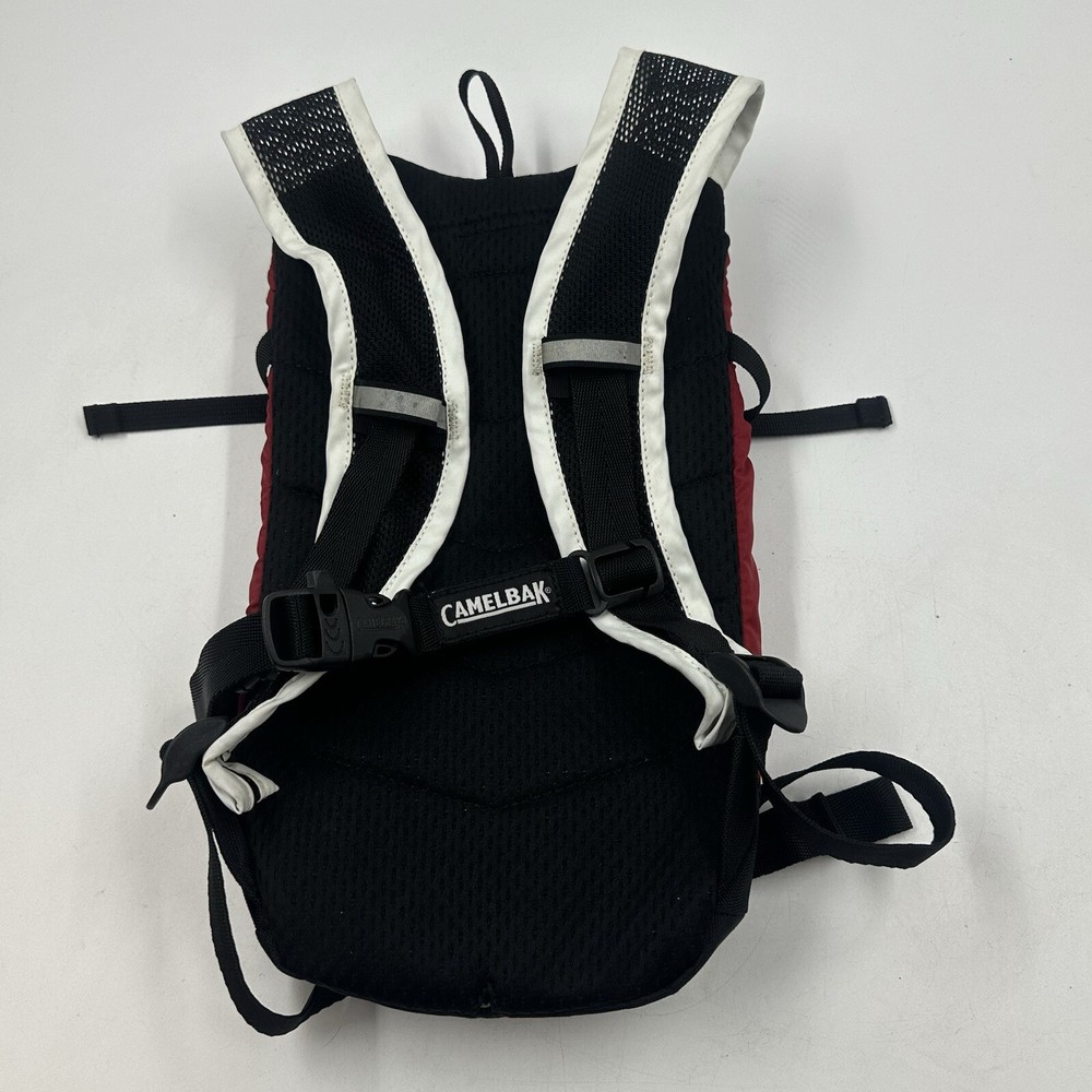 Camelback Backpack Red Mini Mule Kids Hydration Pack Black Flames NO BLADDER