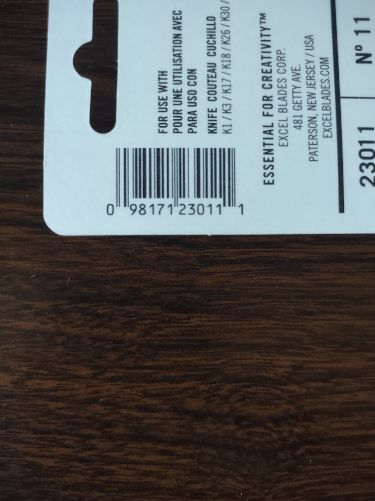 Excel No. 11 Blades With Safety Dispenser Pack Of 15