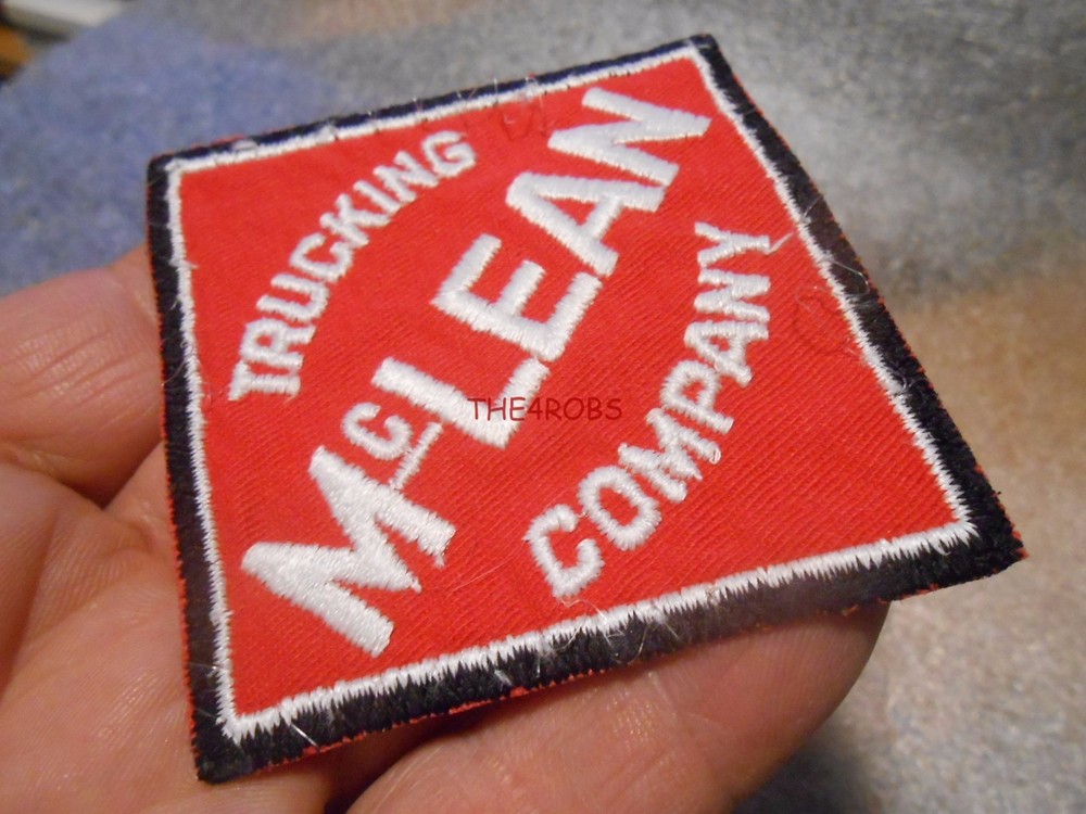 Vintage McClean Trucking Embroidered Uniform Jacket Patch 4 in