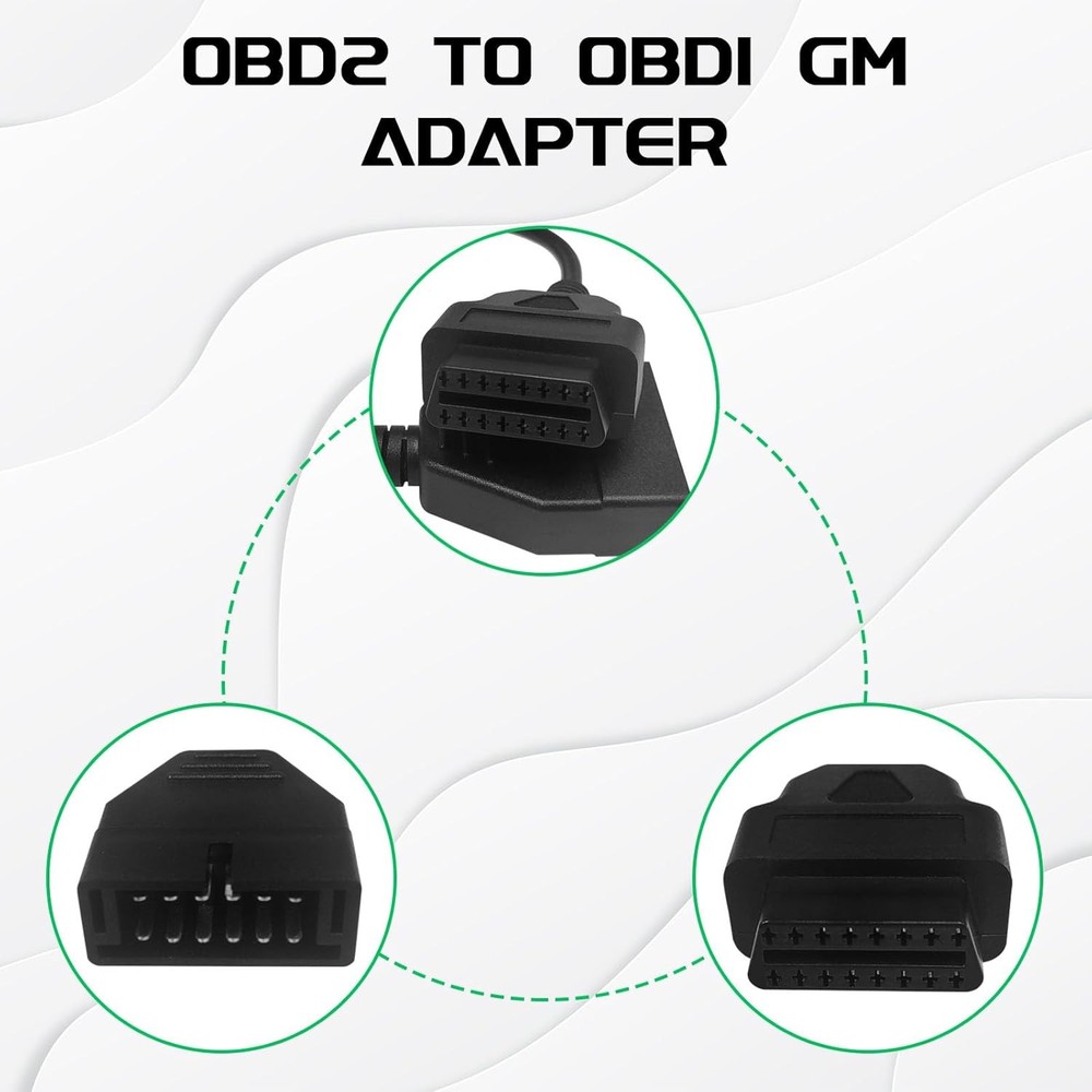 OBD1 Scanner, to OBD2 GM Adapter, OBD 1 Scanner Cable Code Reader Black