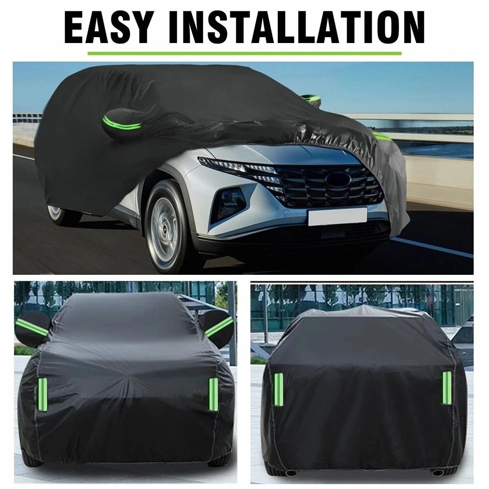 Heavy Duty Waterproof Full Car Cover All Weather Protection Outdoor Dustproof US