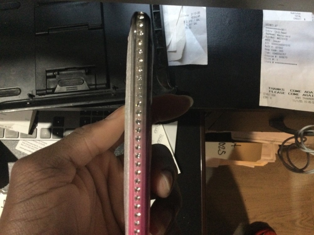 Bedazzled liquid ipod touch cover