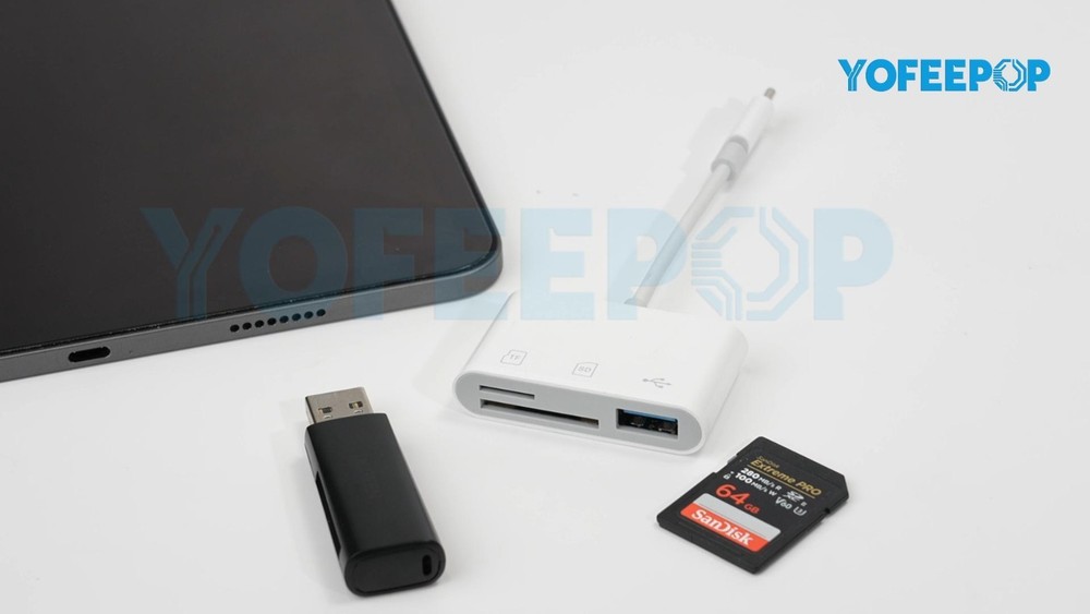 USB 3.0 Type C SD Card Reader Adapter, Compatible with iPhone & Android Devices