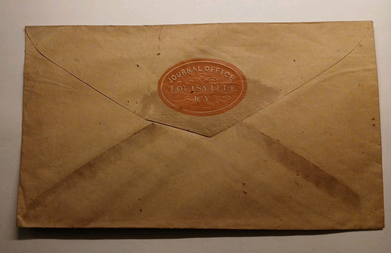 🏴‍☠️ 1851 #10-11 Washington Fancy Cover- Louisville KY Blue Cancel