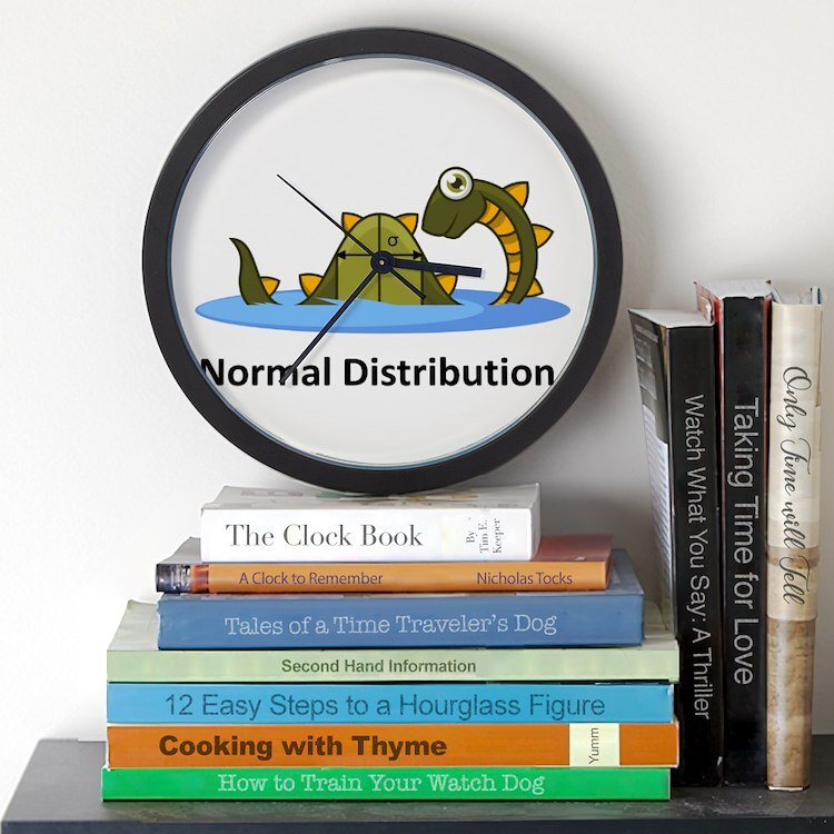CafePress Normal Distribution 10" Wall Clock (1127364535)