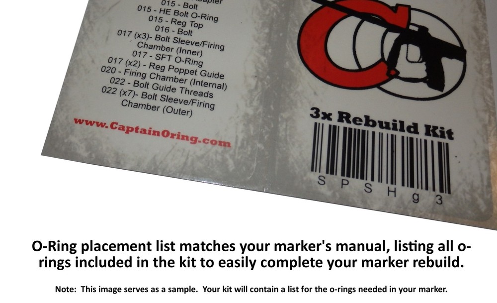 Dangerous Power G4 - Color Coded 3x Oring Rebuild Kit