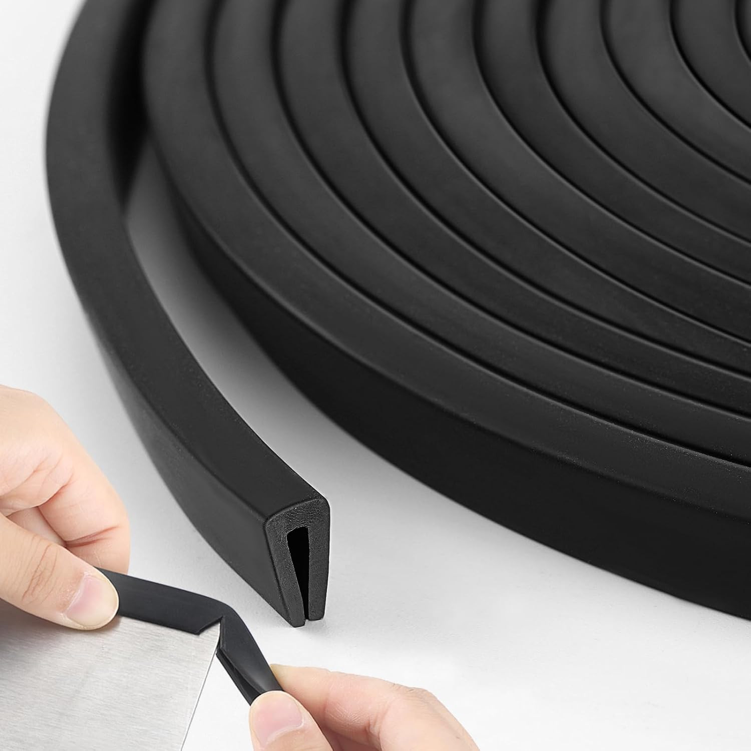 Rubber Edge Trim 1/8" U Channel Sheet Metal Edge Protector Door Seal Strip Guard