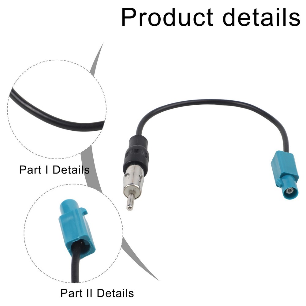 Enhanced Car Stereo Antenna Adapter Cable for Simple Installation 15cm