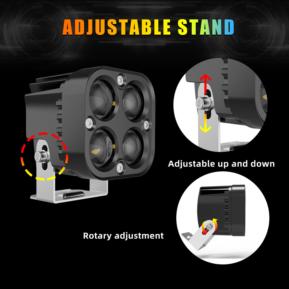 Fit Kawasaki Teryx4 800 750 52" Straight LED Light Bar +3" work light Wire Kit