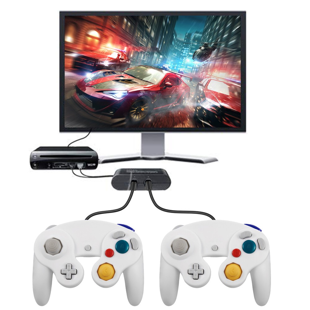 For Gamecube Classic GC NGC,Wireless Game Controller W/ Adapter /Wired Gamepad