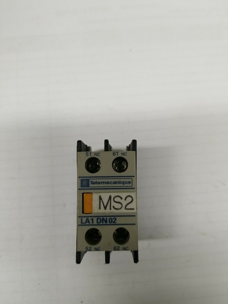 Telemecanique Auxiliary Contact, # LA1DN02 Used