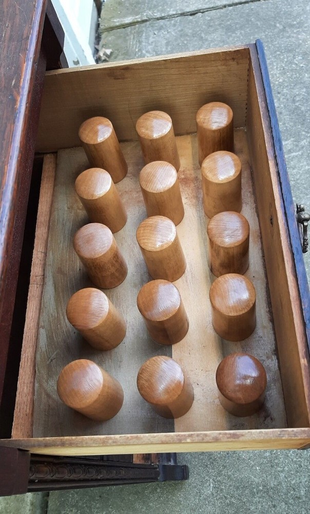 Solid Hardwood Peg Kit for Edison and Columbia Cylinder Record Cabinets - NICE!