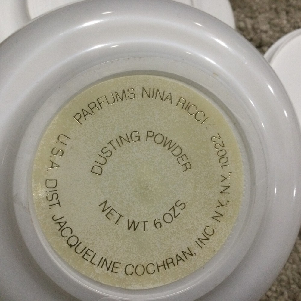 Nina Ricci L'Du Temps Dusting Powder Container ONLY~~EMPTY~~