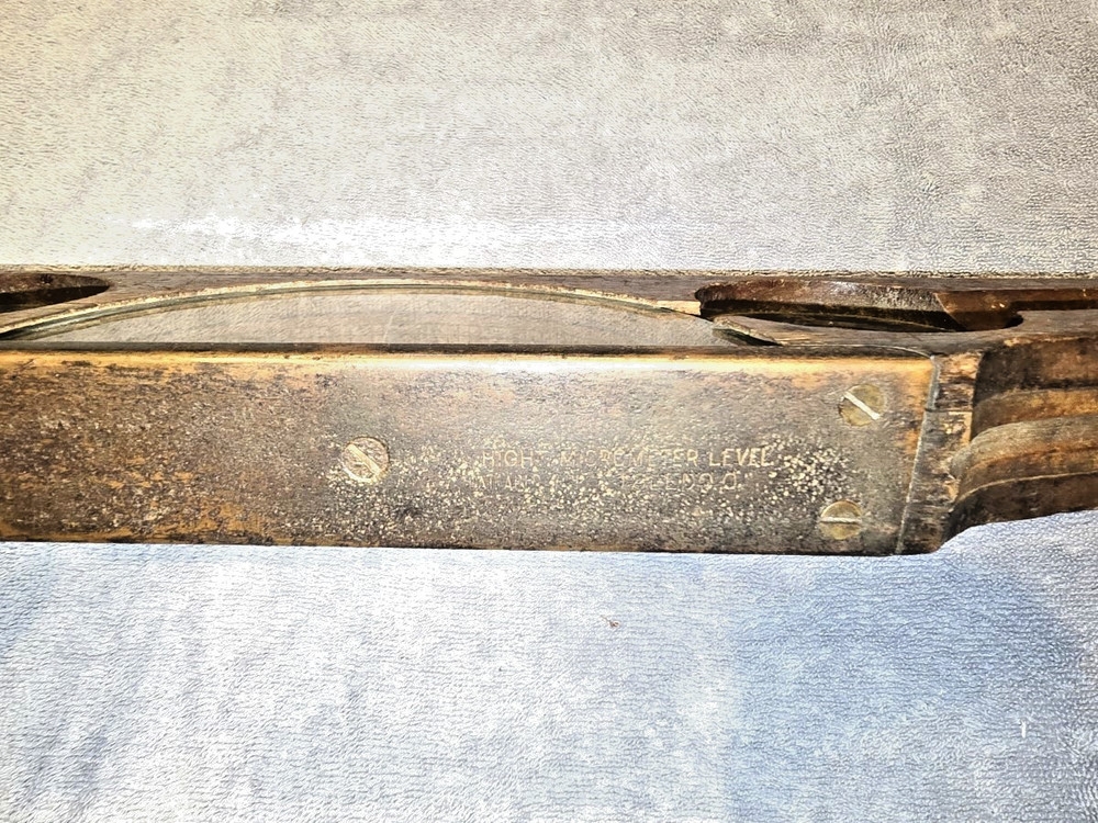 Very Rare Hight Micrometer Level Gravity Inclinometer 24"